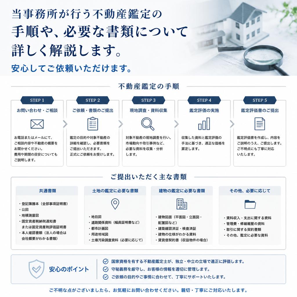 不動産鑑定の流れ