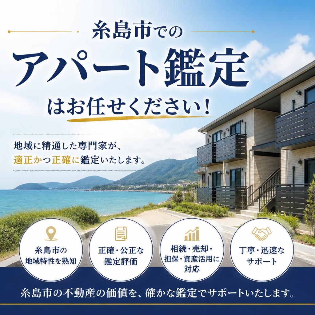 糸島市でのアパート鑑定はお任せください！