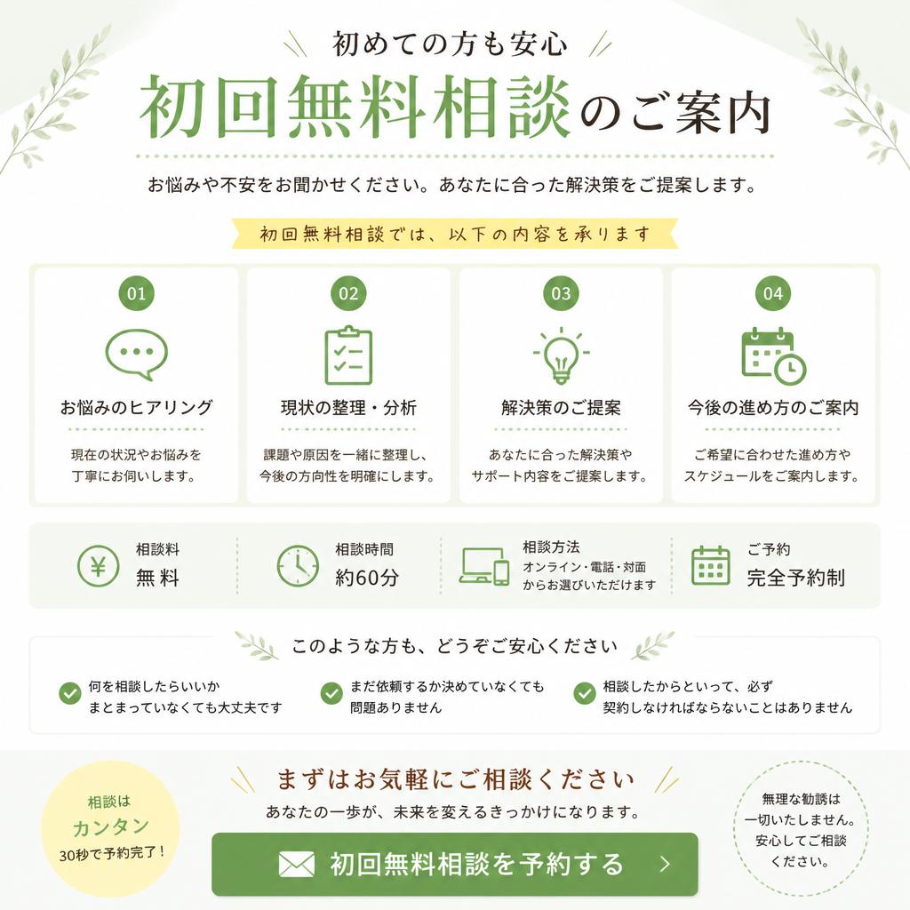 無料相談のご案内
