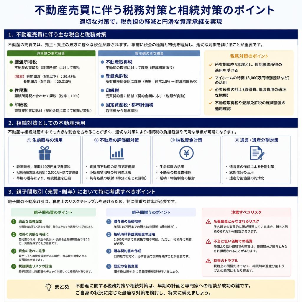 税務対策や相続対策を徹底解説