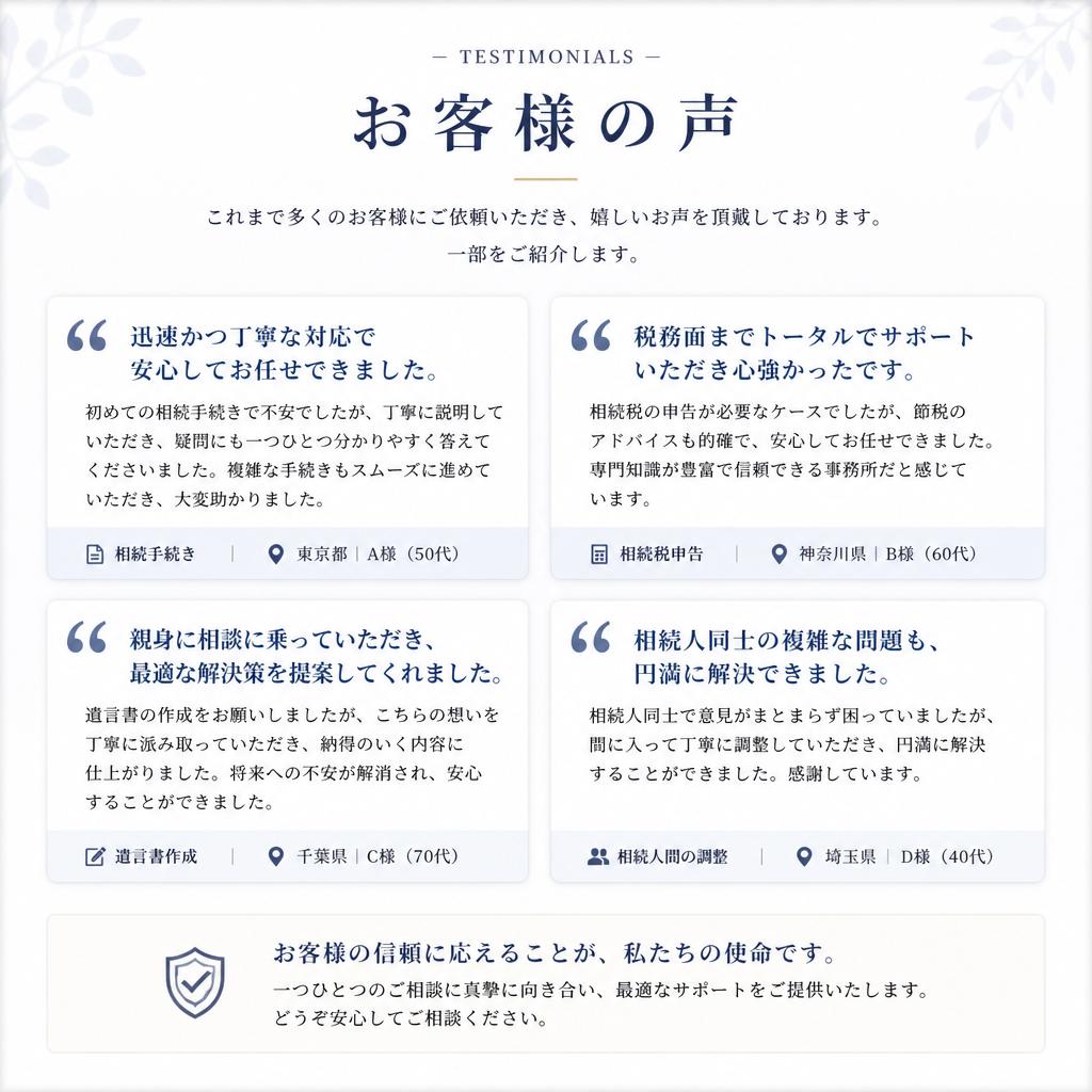 お客様の声